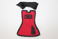 SnapDolls snap on outfit Black/Red Cheer