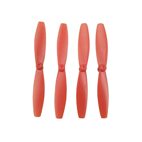 Yamart Quadcopter Drone Propeller Accessory, 4pc Propeller Blades CW CCW for Parrot Minidrones 3 Mambo Swing RC (red)