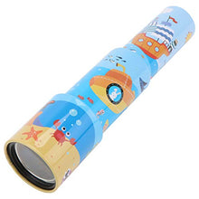 Load image into Gallery viewer, Toyvian Portable Monocular Telescope Retractable Pirate Telescope Vintage Monocular Educational Science Toys for Kids Boys Girls Sky- Blue
