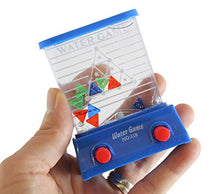 Load image into Gallery viewer, 12 Small Water Games Triangle Challenge - Push Button to Put Triangles in Slot - Hand Held Travel Arcade Game Party Favor (Bulk - 12 Water Games)

