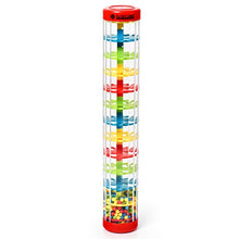 Load image into Gallery viewer, MUSICUBE 12 Inch Baby Rainmaker Toy Rain Stick Musical Instrument for Baby Infant Toddler Raindrop Sound Shakers &amp; Rattle Sensory Musical Toys for Boys Girls
