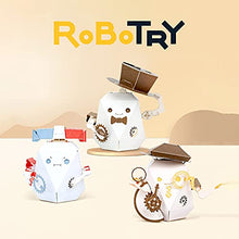 Load image into Gallery viewer, ROBOTRY Moving Paper Robots Making Kit, Poli | Bevel Gear - Learn Very Basic 5 Robot Mechanisms | Beginner | DIY Paper Crafts | Gifts for Kids &amp; Seniors | STEM Educational Science Kits

