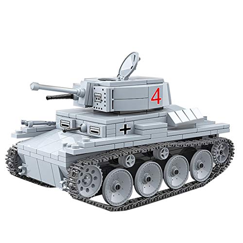 Lingxuinfo Tank Building Kit, 535 Pieces Military Army Tanks Building Block Set Military Tank Vehicle for Adults Compatible with All Major Brands