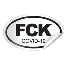 Load image into Gallery viewer, DESTINATION FCK COVID-19 Sticker - 3 Pack
