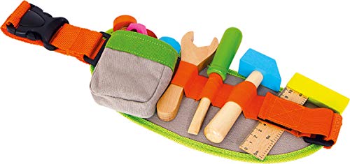 small foot wooden toys Tool Belt & Accessories Adjustable playset for Kids Designed for Children 3+