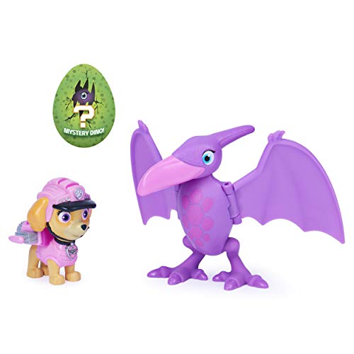 PAW Patrol Dino Rescue Skye and Dinosaur Action Figure Set, for Kids Aged 3 and Up