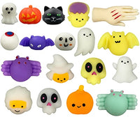 QINGQIU Halloween Mochi Squishy Toys Squishies Halloween Toys for Kids Boys Girls Halloween Party Favors Halloween Treat Bags Gifts
