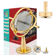 Load image into Gallery viewer, DjuiinoStar High Performance Spinning Top (5-8 Minutes) DST-805 and High Performance Gyroscope DG-5PRO-01 Bundle
