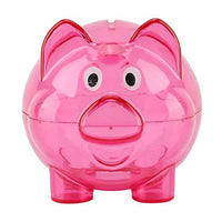 Cute Color Pig Pig Bank Birthday Gift Pig Bank Toy Pig Bank Toy Coin Money Cash Collectible Saving Box Kids Gift (Pink)