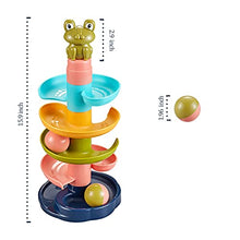 Load image into Gallery viewer, Bu-buildup BBU.02.004 Ball Drop Toys for Toddlers with Bonu Rattle, Swirl Ball Ramp, Ball Drop Tower, Activity Toy for Baby 9 Month &amp; Up
