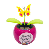 Solar Dancing Flower, Solar Swinging Figures Solar Powered Dancing Flower Toy Gift for Car Interior Decoration, Eco-Friendly Bobblehead Solar Dancing Flowers in Colorful Pots