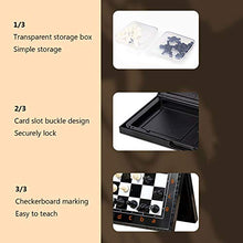Load image into Gallery viewer, XWZJY Magnetic Travel Chess Set with Folding Chess Board Black White Chess Pieces for Beginner, Kids and Adults,30 x 28.5cm
