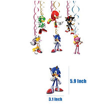 Load image into Gallery viewer, Sonic Party Supplies - Sonic Party Decoration Boys Birthday Party Favors, Spoons, Fork, Knife, Plates, Table Covers, Banner, Napkins, Hanging Decoration Birthday Party Favor Pack Set for Kids Boy

