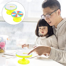 Load image into Gallery viewer, iplusmile 2pcs Kids Turntable Toys Learning Math Indicator Time Practice Clock Probability Teaching Turntables for Science Lab Family Game
