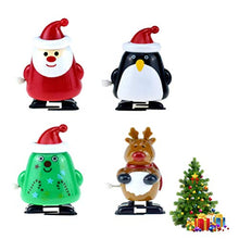 Load image into Gallery viewer, Amosfun 4pcs Christmas Wind Up Toys Reindeer Santa Penguin Tree Wind up Stocking Stuffers Christmas Party Favors for Kids
