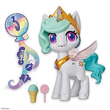 Load image into Gallery viewer, My Little Pony Magical Kiss Unicorn Princess Celestia, Interactive Unicorn Figure with 3 Surprises -- Musical Kids Toy That Moves, Lights Up
