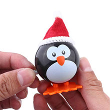 Load image into Gallery viewer, PRETYZOOM 4pcs Wind Up Toy Christmas Clockwork Toys Mini Santa Hat Penguin Figure Ornaments Novelty Jumping Walking Kid Toys Figurine for Goody Bag Filler Party Favor
