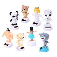 Load image into Gallery viewer, CoscosX 1 Pc Window Flip Flap Sun Catcher Ornament Solar Powered Dancing Glasses Bear Swinging Animated Bobble Dancer Toy Portable Suncatchers Car Dashboard Decor Office Desk Home Decorations
