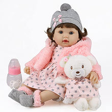 Load image into Gallery viewer, haveahug Reborn Baby Doll 18 inch Lifelike Baby Girl Doll with Bear Gift Sets for Children
