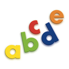 Load image into Gallery viewer, Quercetti Magnetic Lowercase Letters - 40 Piece Alphabet Magnet Set in Assorted Colors (Made in Italy)
