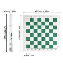Load image into Gallery viewer, Andux Chess Game Rollable Chessboard XQQP-01 (Green,4242cm)
