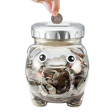 Load image into Gallery viewer, Piggy Digital Coin Bank, Pig Piggy Bank with LCD Display, Automatic Coin Counter Totals All U.S. Coins, Makes a Perfect Unique Gift for Kids, Silver
