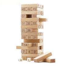 Load image into Gallery viewer, Isabelvictoria Giant Toppling Timbers Wooden Blocks Game Stacking Blocks Stacking Tower for A Fun Outdoor Lawn Yard Game - 54 Pieces
