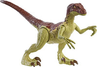Jurassic World Toys Fierce Force Velociraptor Camp Cretaceous Dinosaur Action Figure Movable Joints, Realistic Sculpting & Single Strike Feature, Kids Gift Ages 3 Years & Older, Mixed Color