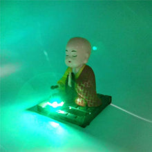 Load image into Gallery viewer, Flameer Solar Dancer Ornament ,Buddhist Monk Solar Pal The President- Dancing Solar - Car Desktop Office, 7x7x9cm/2.75x2.75x3.54inch - Yellow
