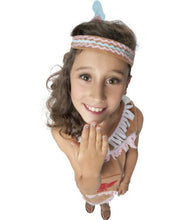 Load image into Gallery viewer, Smiffys Girl&#39;s Tan Indian Girl Costume with Bird Bagde - Large Age 10-12
