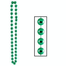 Load image into Gallery viewer, Club Pack of 12 Green Birthday Jumbo Beaded Necklaces 40&quot;
