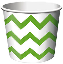 Load image into Gallery viewer, Creative Converting 6-Count Paper Treat Cups, Chevron Fresh Lime
