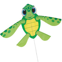 CHIPMUNKK Sea Turtle Easy to Fly Nylon Kite for Kids and Adults Great for Beach Trip and Outdoor Activities Perfect for Beginners Flies High in Light Breeze Flying String Line Included