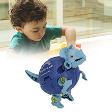 Load image into Gallery viewer, 01 DIY Dinosaur Toy, ABS Material Lovely Assembly Dinosaur Durable for Children for Kids(JJ878 Dinosaur Egg (Blue))
