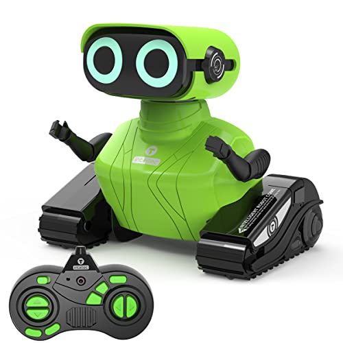 GILOBABY Remote Control Robot Toys, 2.4GHz RC Robots for Kids with Flexible Head & Arms, Dance Moves, Music and LED Eyes, Birthday Gifts for Children Boys Girls Age 4-7