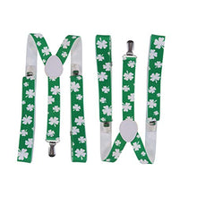 Load image into Gallery viewer, Amosfun 9pcs St. Patrick&#39;s Day Suspenders Hair Hoop Party Tie Fashion Party Supplies (2.5cm Suspender) for St. Patrick&#39;s Party Supplies
