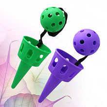 Load image into Gallery viewer, NUOBESTY 2 Sets Cup and Ball Game Mini Catch Ball Toy Ball Catching Cup Hand Eye Coordination Educational Toy for Toddler Kids Party Favor Green+ Purple
