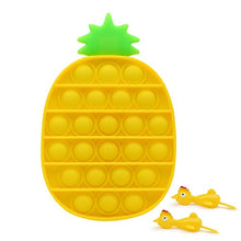 Load image into Gallery viewer, SUYPAS Push pop Bubble Sensory Fidget Toy for Kids and Adults, Fidget Toy Pack - Pop Sensory Anti-Anxiety Toys- Reliever,Squeeze Sensory Toy , Pineapple (Yellow Pineapple)
