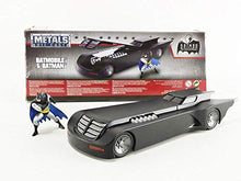 Load image into Gallery viewer, DC Comics 1:24 Batman Animated Series Batmobile Die-cast Car with 2.75&quot; Batman Figure, Toys for Kids and Adults
