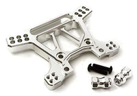 Integy RC Model Hop-ups C28739SILVER Billet Machined Alloy Front Shock Tower for Traxxas 1/10 Rustler 4X4