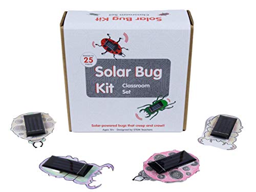Brown Dog Gadgets Solar Bug 2.0 Classroom Set, STEM Educational Toy for Kids 10+, Solar Power Science Gift for Home Projects, Classroom and Students, Includes Materials for 25 Projects