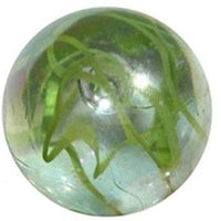 42mm Green Luster Spaghetti Marble