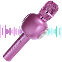 Microphone for Kids, Portable Handheld Wireless Bluetooth Karaoke Mic Machine for Home, Party and Birthday, Best Gifts Toys for Kids Girls Age 5 6 7 8 9 (Purple)