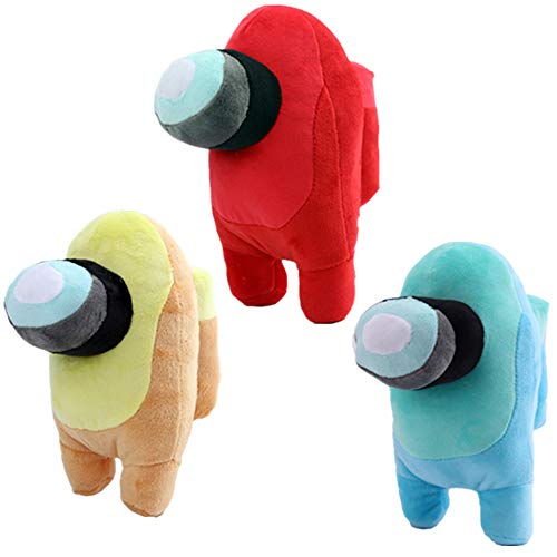 JULAN Plush Toy (8Inch) Cute Soft Plush Bulging Eyes Astronaut Plush Figure (3pack Color Mixing) Cute Doll