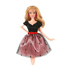 Load image into Gallery viewer, ikasus Pink Black Dress Doll Suit Cloths Handmade Doll Clothes Set Dress Doll Dress Up Clothes Toys for Girls Christmas Birthday Gifts Trendy Fashion Variety of Suit Dress Dolls Clothes
