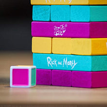 Load image into Gallery viewer, Jenga: Rick and Morty | Classic Jenga Game of Wooden Blocks | Featuring Artwork, Characters, and More from Rick and Morty Show | Cartoon Network Rick &amp; Morty
