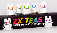 Box Set of 7 White Lunartik ZX Teas Super Infused Flavours Designer Vinyl Figures