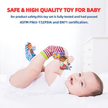 Load image into Gallery viewer, Baby Soft Rattle, Hand Rattle and Socks Toys, Wrist Rattle and Foot Finder, Arm Ring Leg Bell Wear Toy, Infant Plush Toys, Wrist Chew Toy, Early Educational Toys Set Gift for Newborn Boy &amp; Girl (D)
