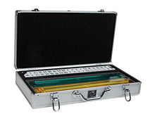 Load image into Gallery viewer, White Swan Mah Jongg Set - White/Burgundy Tiles - Modern Pusher Arms - Aluminum Case - Silver
