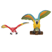 Load image into Gallery viewer, balacoo 2pcs Plastic Parrot Model Animal Adornment Lovely Art Crafts Gardening Decor for Children

